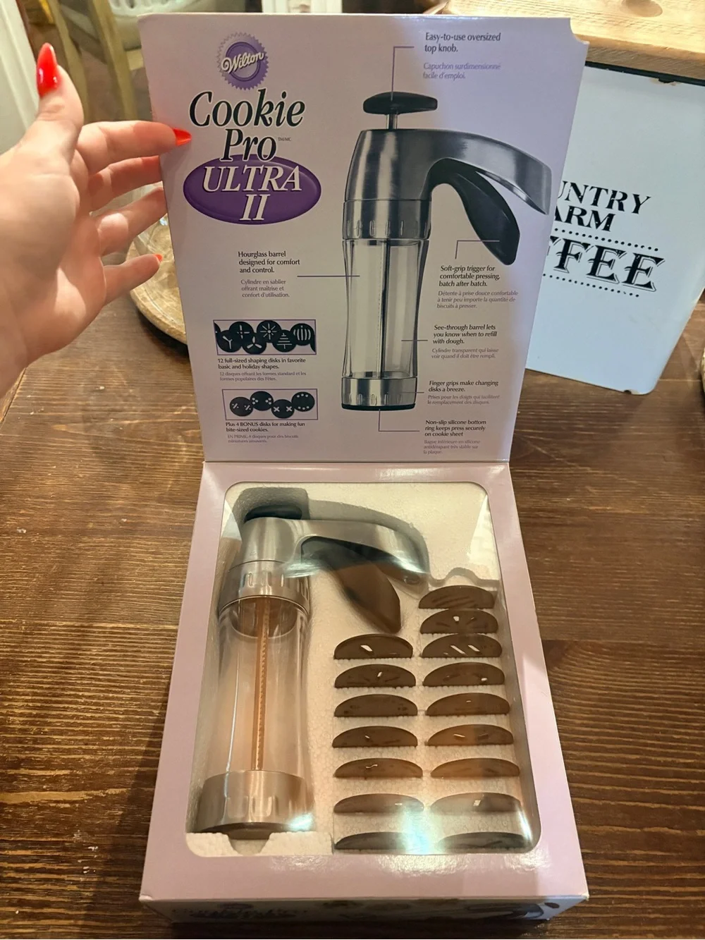 Bed Bath & Beyond Silver and Black Cookie Press - Cookie Pro Ultra II